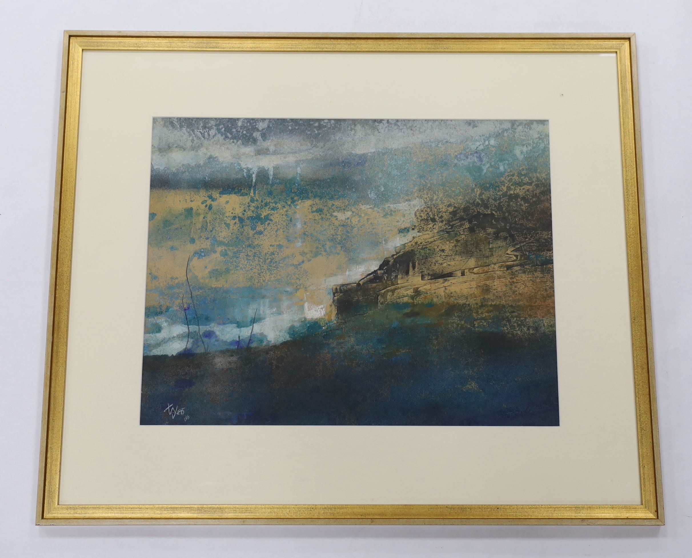 Thomas Yeo (Singaporean, b.1936), mixed media, landscape, signed, 41 x 52cm